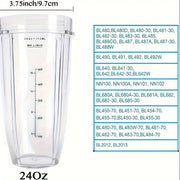 Replacement 24oz Blender Cup for Auto IQ 900W/1000W Series and Duo