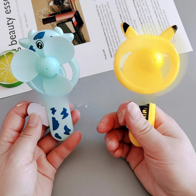 Mini Handheld Fan with Cute Cartoon Animal Design Portable Personal Cooling Device for Kids and Outdoor Use
