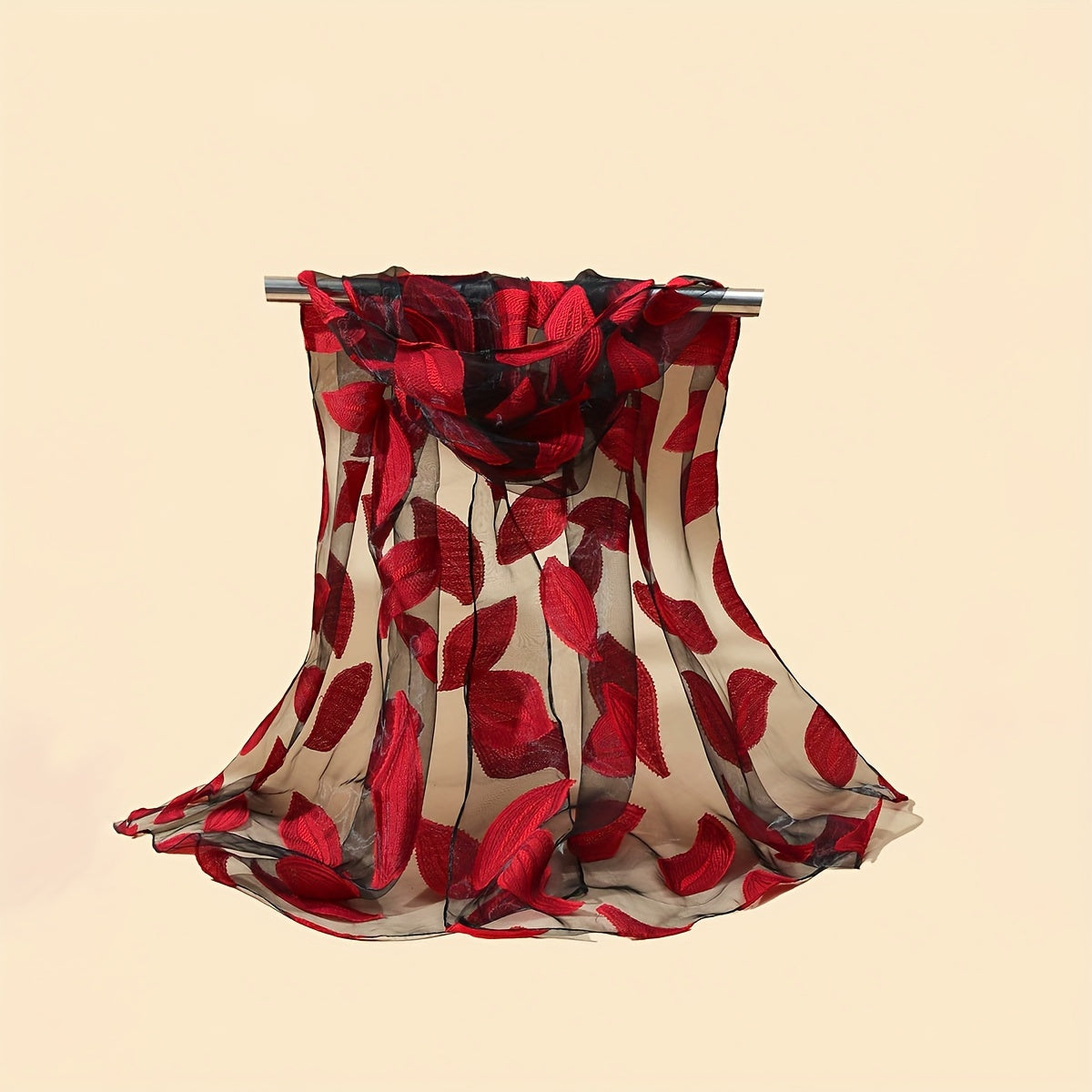 Легкий шарф из органзы, шаль из сетки, дышащий модный аксессуар для повседневной носки