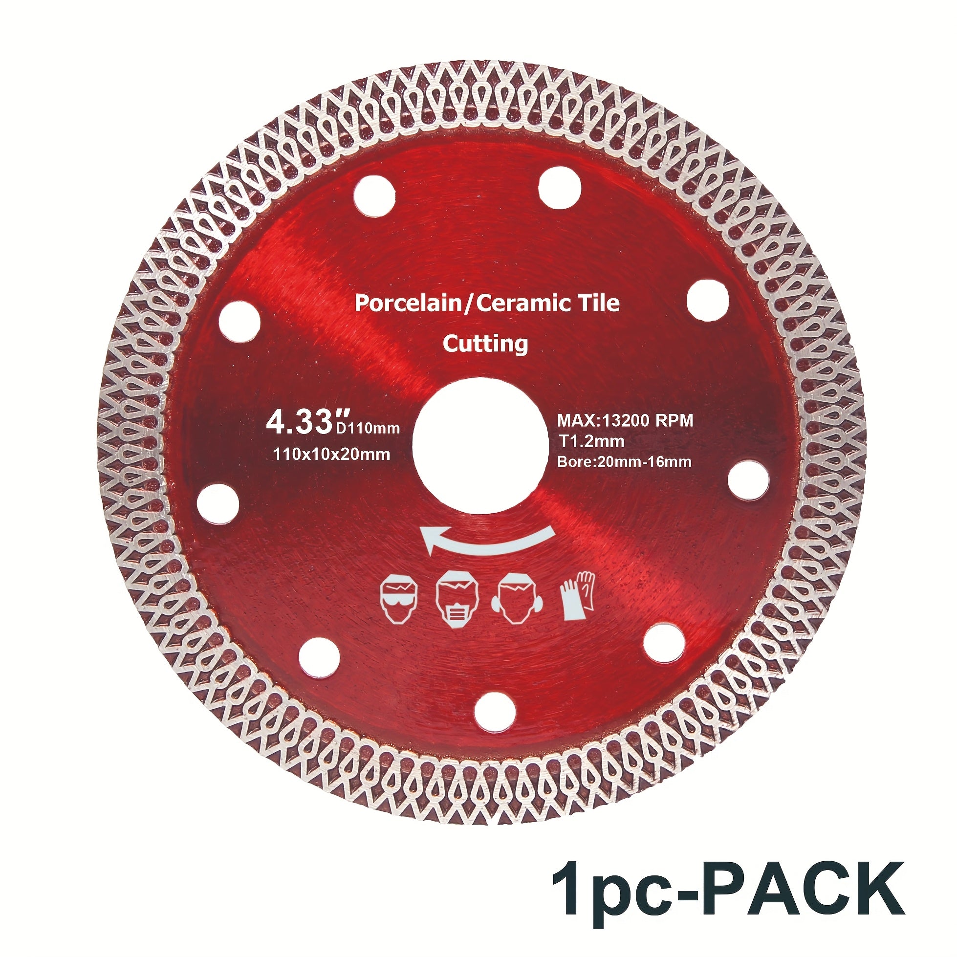 11.43cm Diamond Ceramic Saw Blade for Porcelain Tile Granite Brick Concrete Cutting