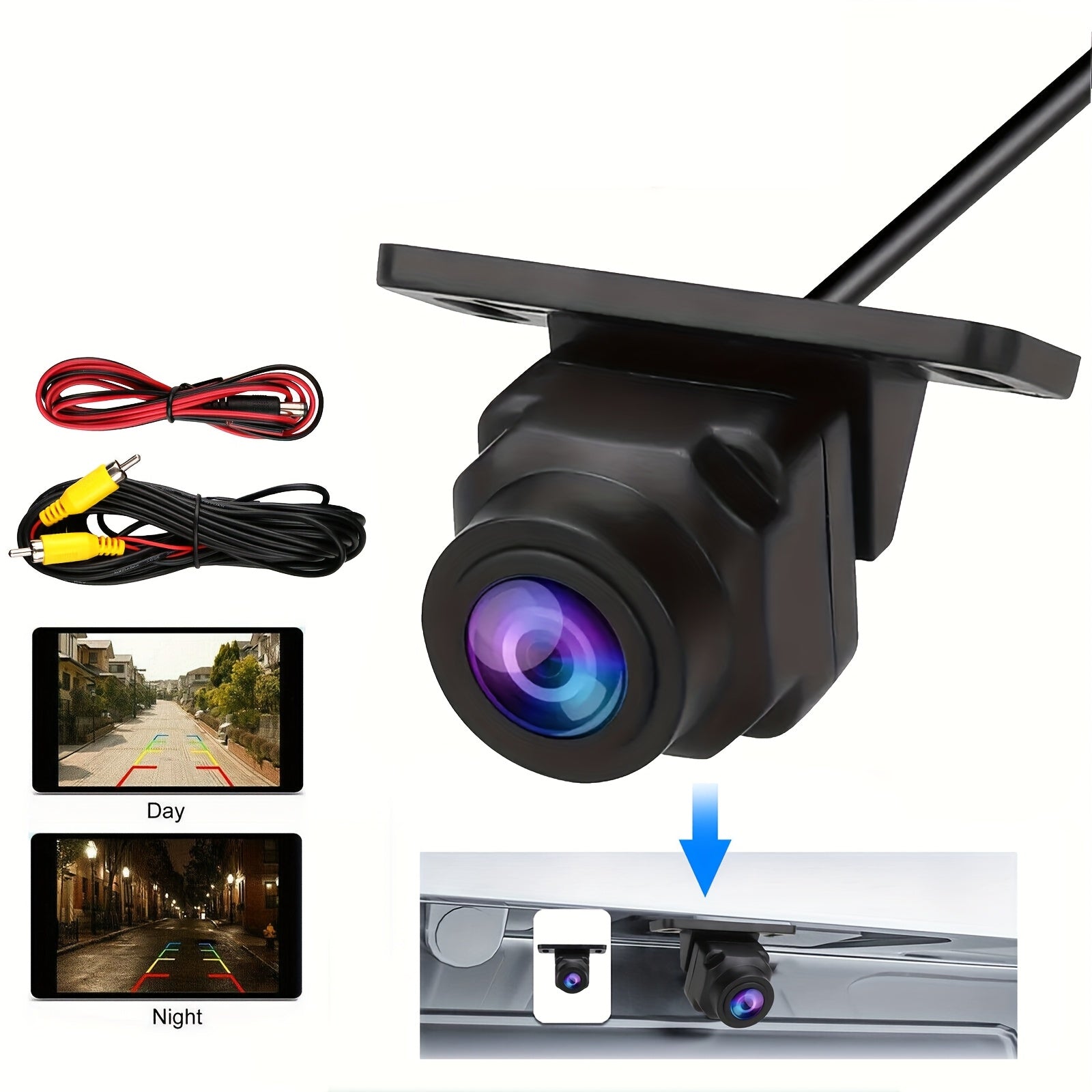 Orqa ko'rinish kamerasi HD kechqurun ko'rish keng burchakli avtomobil orqa kamera uchun sedan, SUV, mikroavtobus