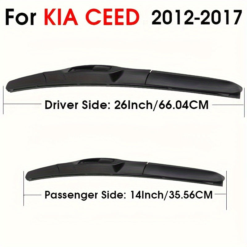 Car Windshield Wiper Blades Pair for Front Windshield Compatible with Kia Ceed 2006-2023