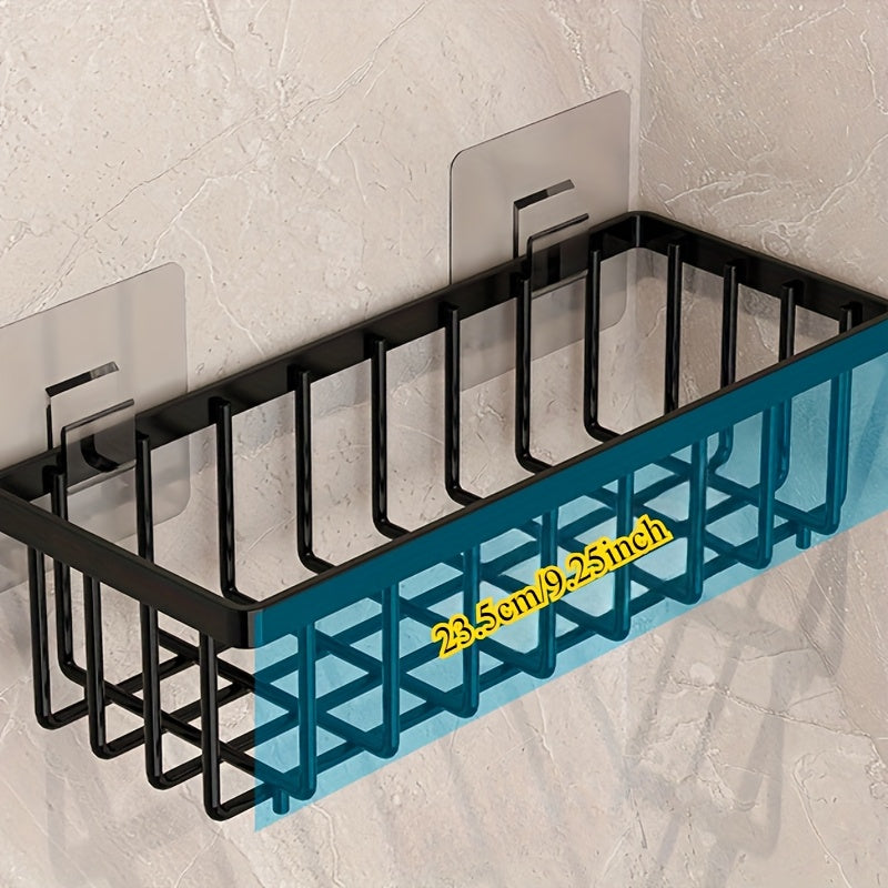 Wall Mounted Adhesive Storage Boxes for Kitchen Bathroom Organization