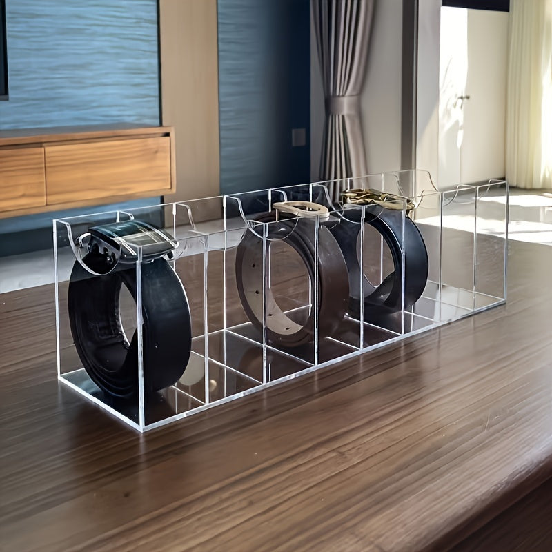 Прозрачный акриловый многоотверстный органайзер для ремней для мужчин и женщин, хранения украшений, часов, аксессуаров для волос