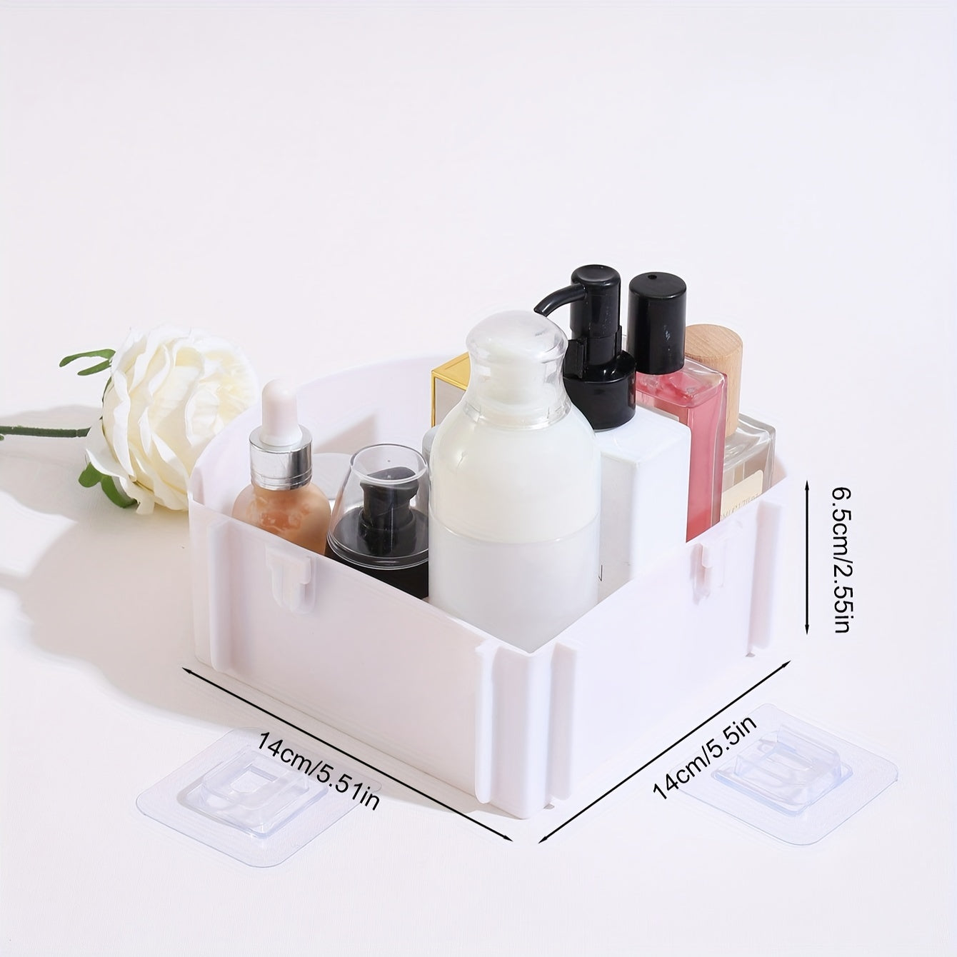 Suction Wall Rack for Bathroom Kitchen Living Room No Holes Easy Install