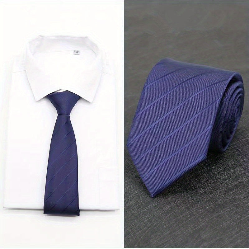 Men's Wedding Tie Striped Design Gift for Groom Business Professional