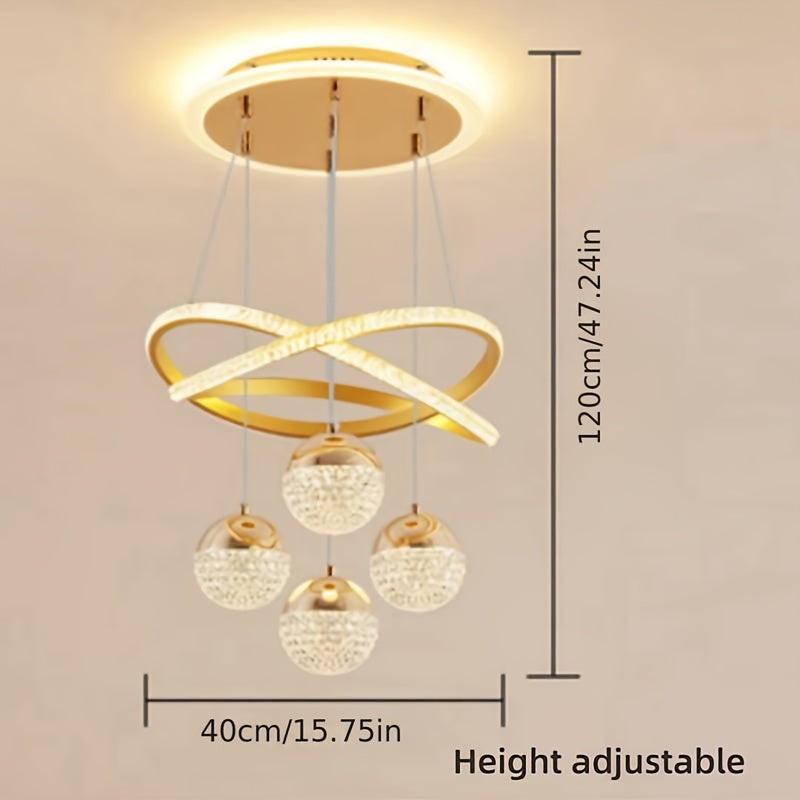 Zamonaviy Kristal LED Chandelier Yashash Xonalari, O'tirish Xonalari, Barlar, Zinalar uchun