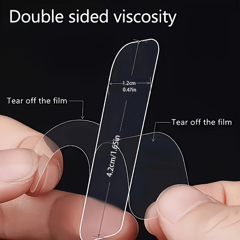 120pcs Heavy Duty Double Sided Tape Waterproof Wall Mounting Hooks for Kitchen Bathroom