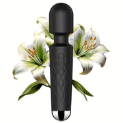 Women's Silicone Clitoral and Anal Vibrator Wand Sex Toy