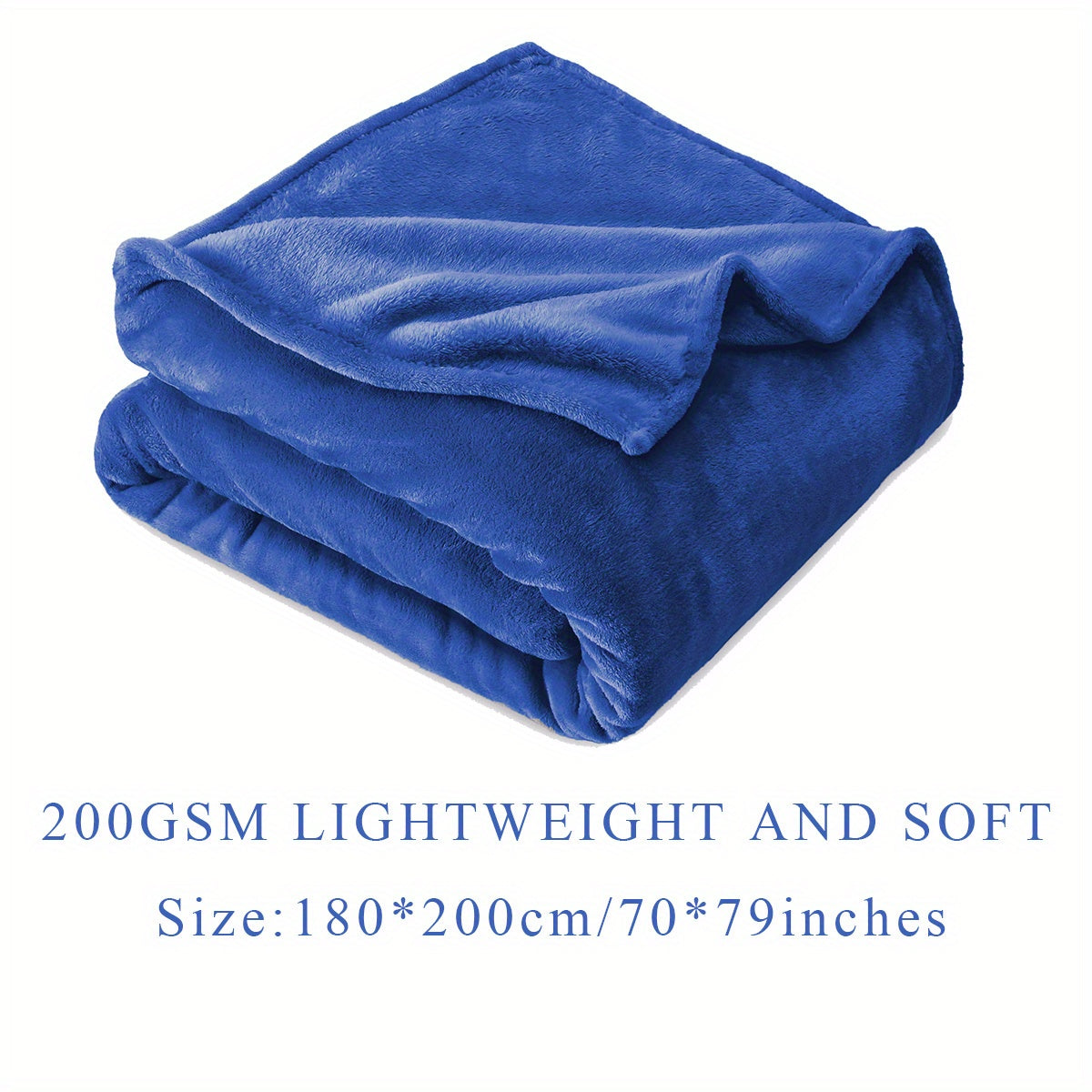 Solid Flannel Blanket 200G Single Piece