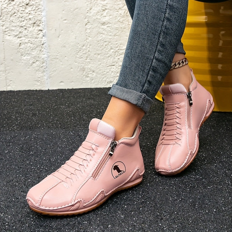 Zapatillas slip-on para mujer, calzado casual para exteriores, suela de goma antideslizante