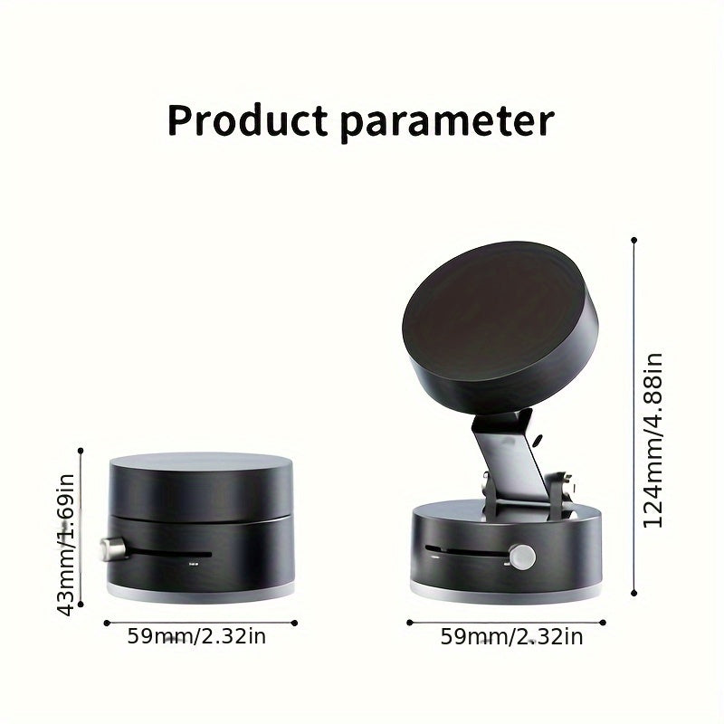 Universal Aluminum Alloy Magnetic Phone Holder with Wall Mount and Adjustable Swivel