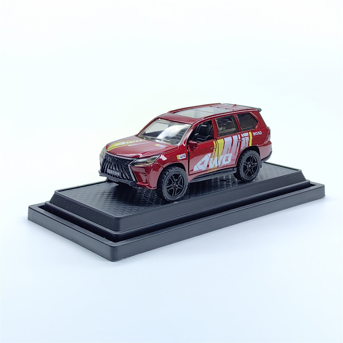 Green Alloy Off-Road Vehicle Toy Car with Opening Doors for Kids and Collectors