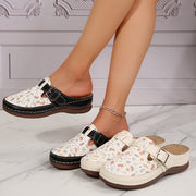 Zapatillas de enfermera para mujer, ligeras, planas, de punta sencilla, para todas las estaciones, materiales sintéticos