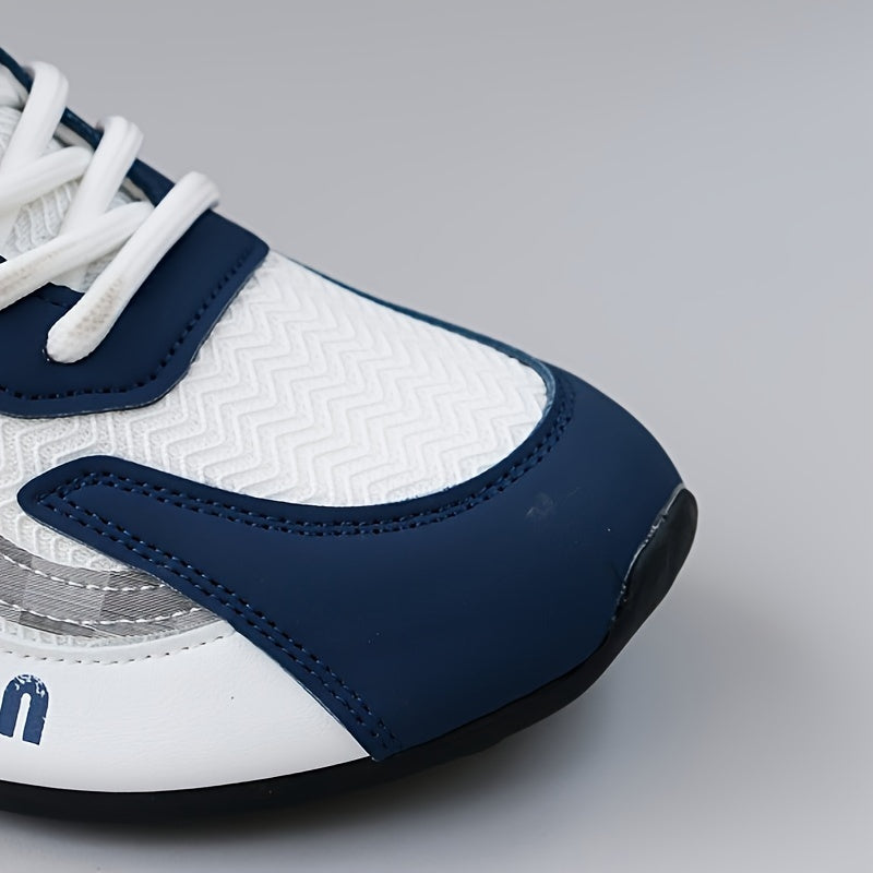 Men's Breathable Lace-Up Sneakers for Outdoor Running and Casual Wear