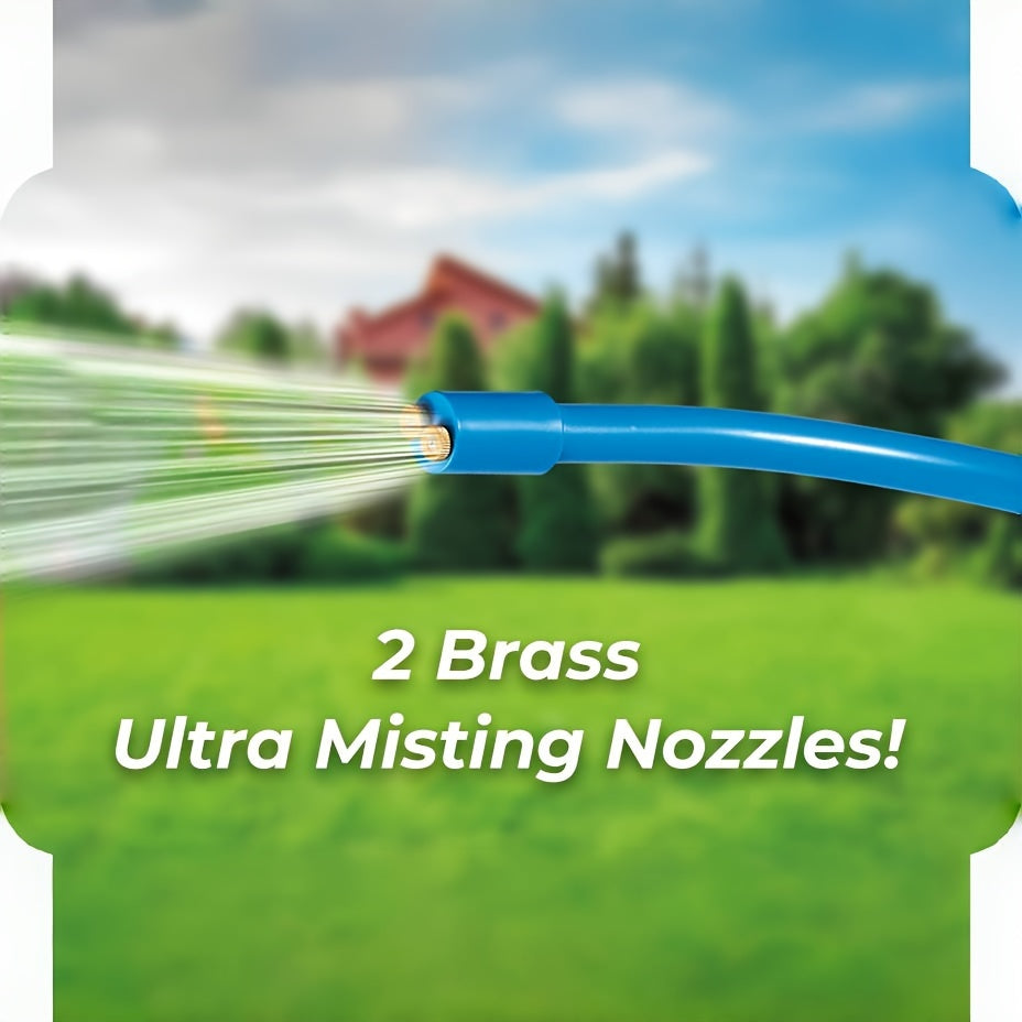 Портативная уличная система охлаждения с туманом с регулируемой высотой и латунными распылителями