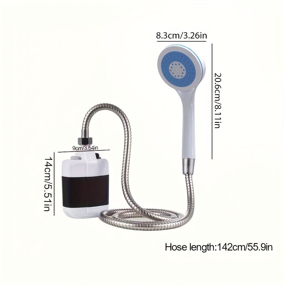 Portable Camping Shower Handheld Water Pump with Filtration 4-5L/min