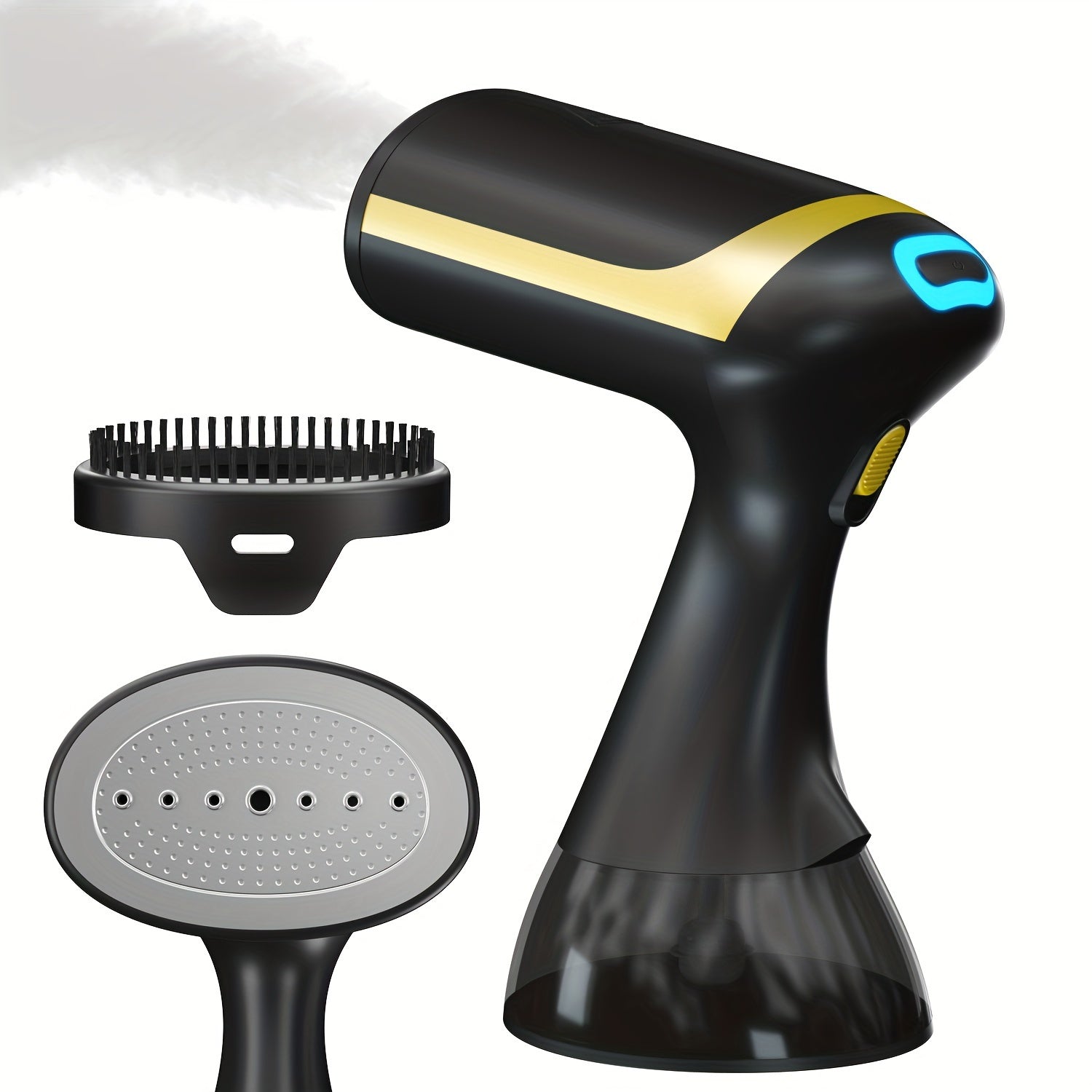 1500W quvvat va 240V voltajga ega bo'lgan Steam temir, qiyinchiliksiz kiyimlar uchun portativ dizayn va 300ml suv tanki bilan jihozlangan.