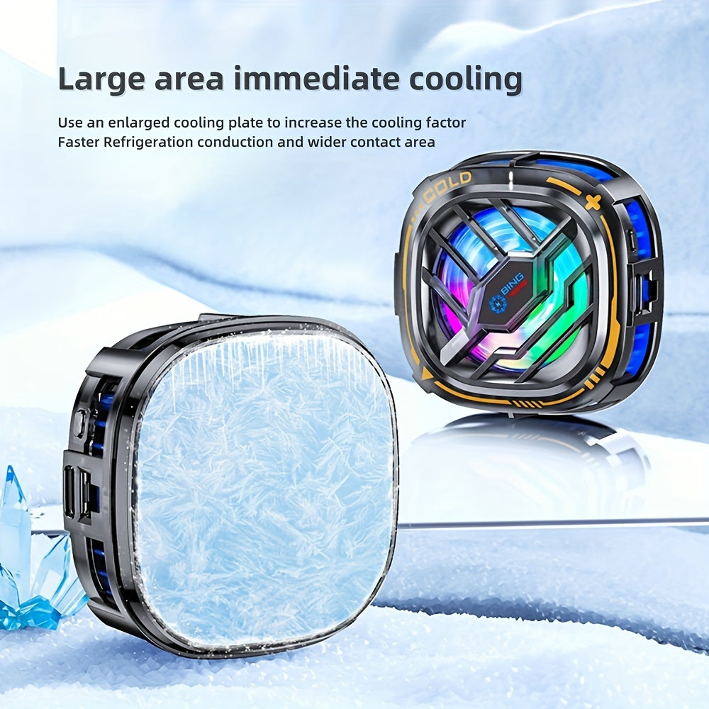 Mobile Gaming Cooling Fan with Digital Display Magnetic Clip Radiator for iOS and Android