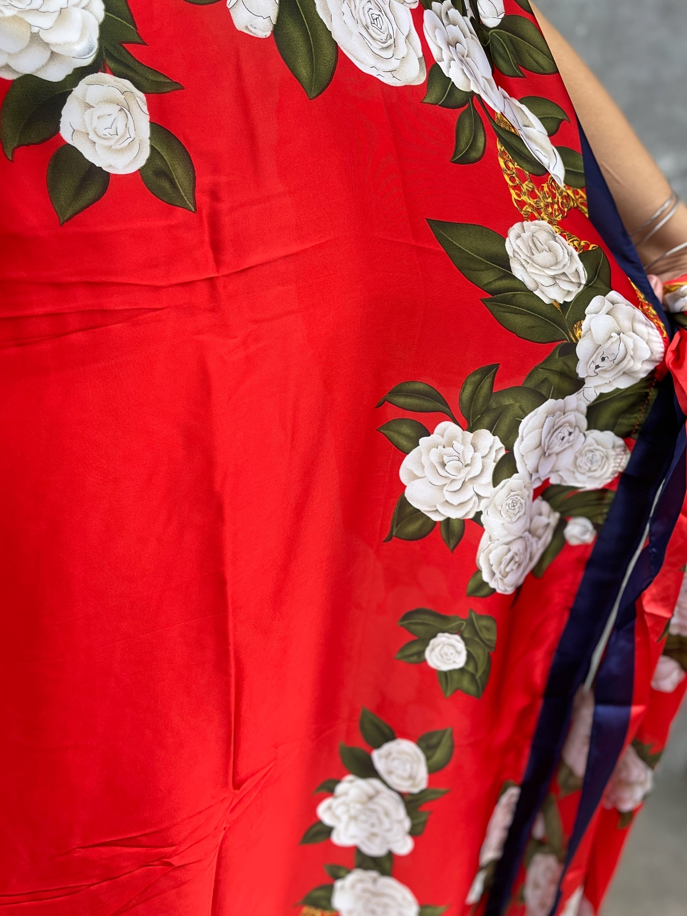 Plus Size Floral Tunic Dress Polyester Batwing Sleeves Party Wear