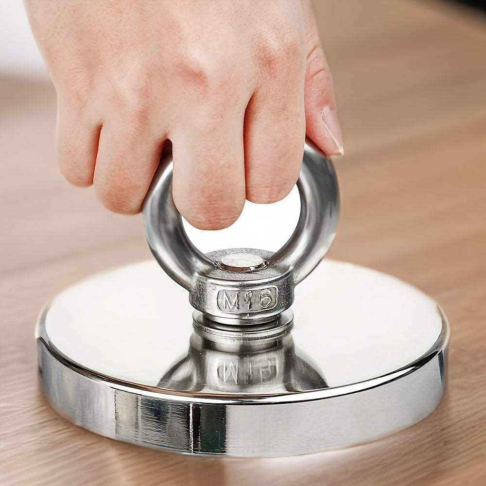 Set of 1/2/3 Circular Golden Neodymium Magnetic Hooks for Home Office Garage Organization