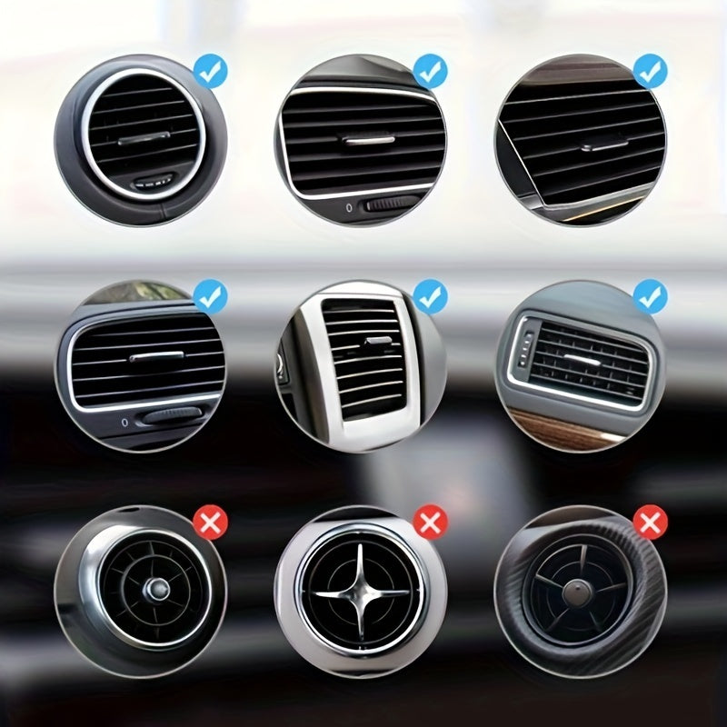 Car Air Outlet Phone Holder Black Car Center Console Clip Car Mount