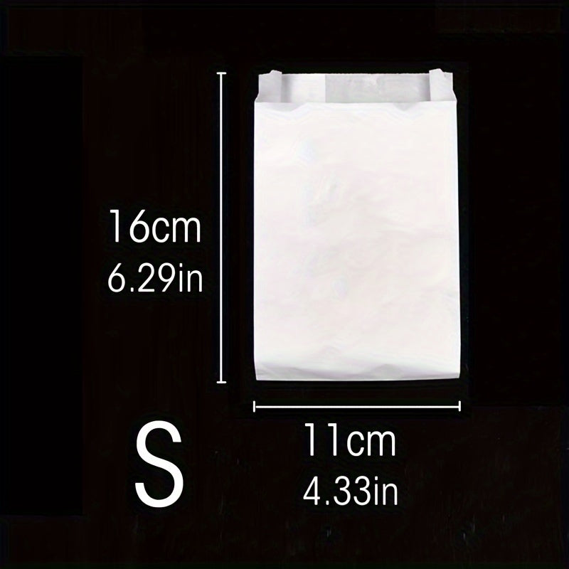 Bir martalik oziq-ovqat qadoqlash sumkallari 20/50 dona, yog'ga chidamli, olib ketish va oshxona uchun