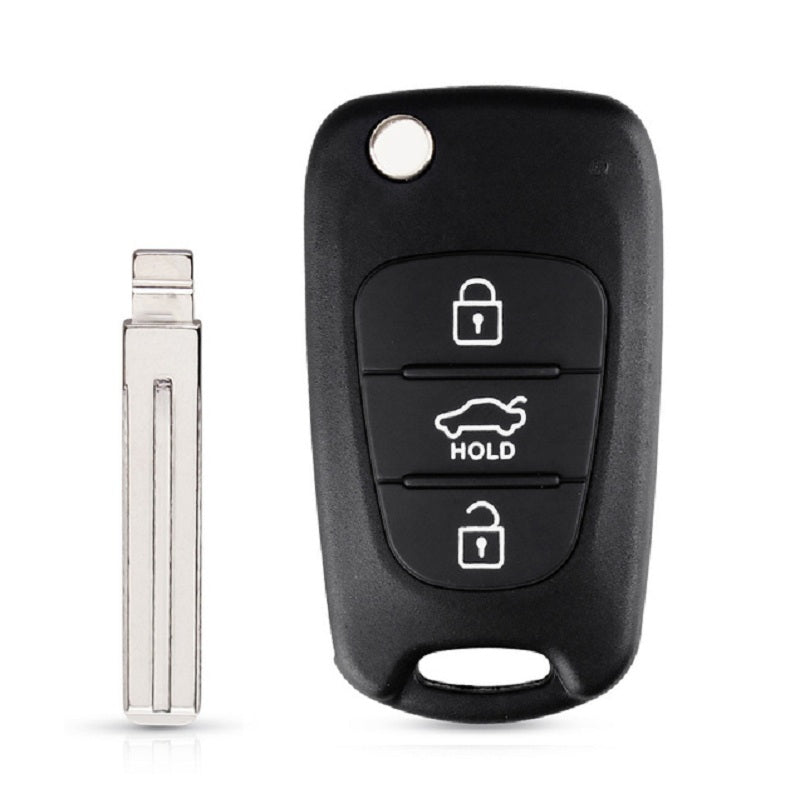 Car Remote Key Cover Flip Folding 3 Buttons Protective Shell for SUV Sedan