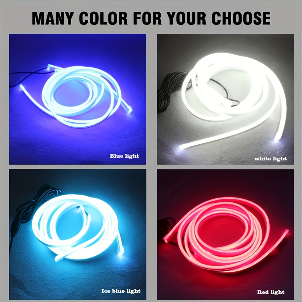 LED Car Hood Decorative Light Strip Dynamic Flow Always On 12V Hardwired