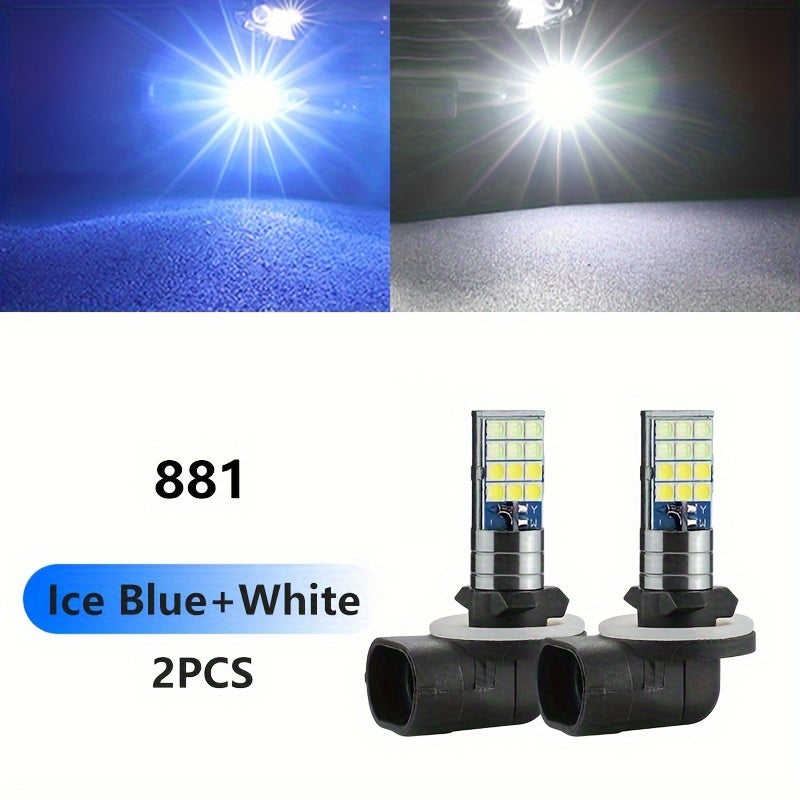 Car LED Fog Light Bulb 6000K White Ice Blue Yellow White 2 Pack