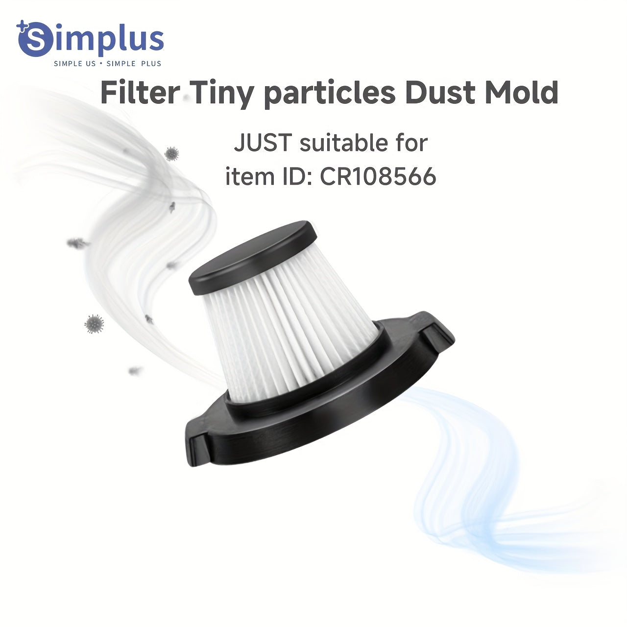 Washable HEPA F8 Vacuum Cleaner Filter for Handheld Dustbin Reusable Plastic