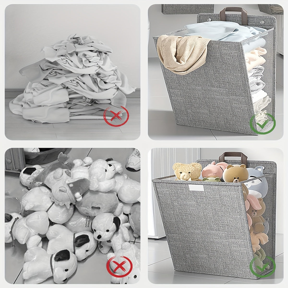 Wall-Mounted Laundry Basket for Home Storage 1 Piece