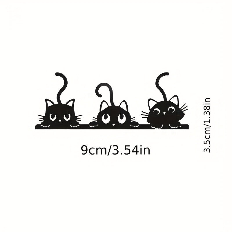 Cats Rearview Mirror Stickers Cute Cat Decals for Cars and Vehicles