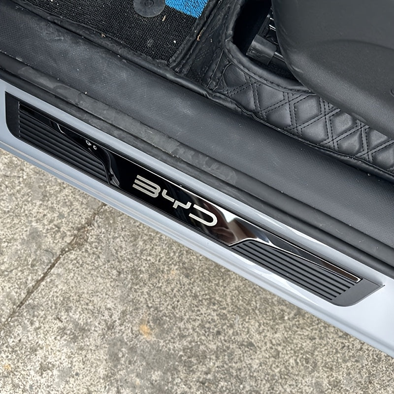 4 Pack Stainless Steel Car Door Sill Protector for SUV Sedan Anti Scratch