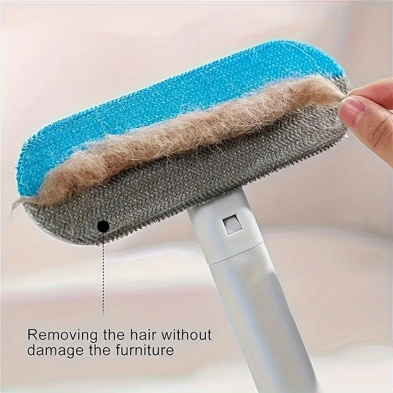 Pet Hair Remover Brush for Dogs and Cats Dual-Sided Sticky Lint Roller for Sofa Carpet Cleaning