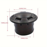 Circular Air Outlet for RV Bus Air Conditioning Duct Without Battery