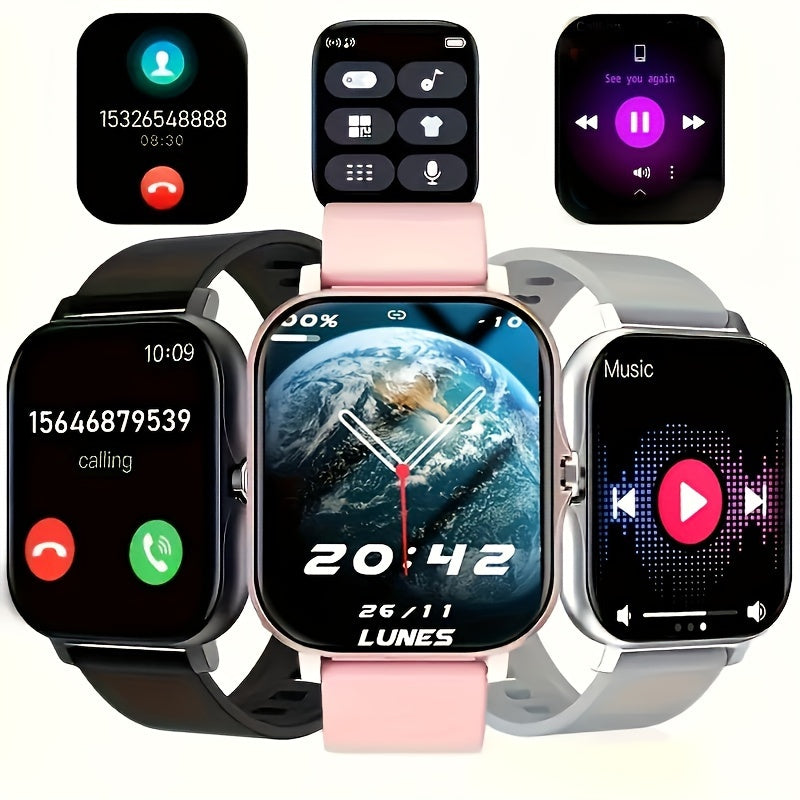 Unisex Smartwatch with Multiple Sports Modes Message Notifications and Stylish Design