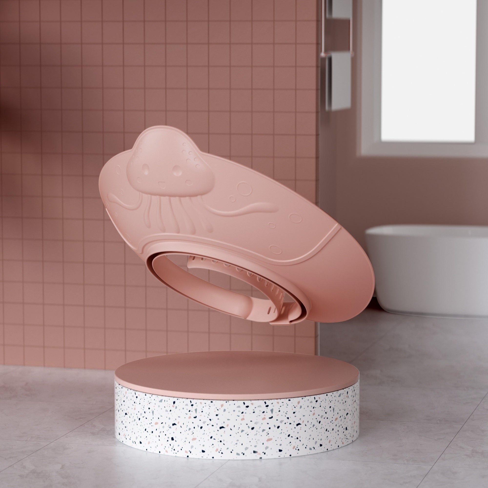 Baby Shower Cap for Babies and Toddlers Waterproof Washable Head and Eye Protection