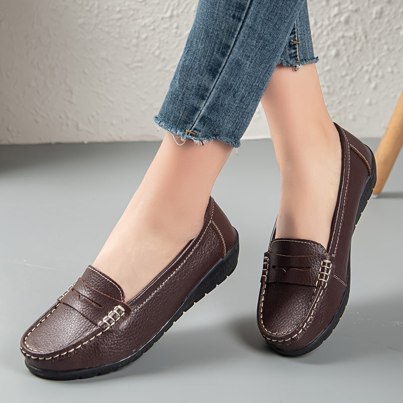 Women Slip-On Shoes, Comfortable Flat Loafers Casual Driving Walking