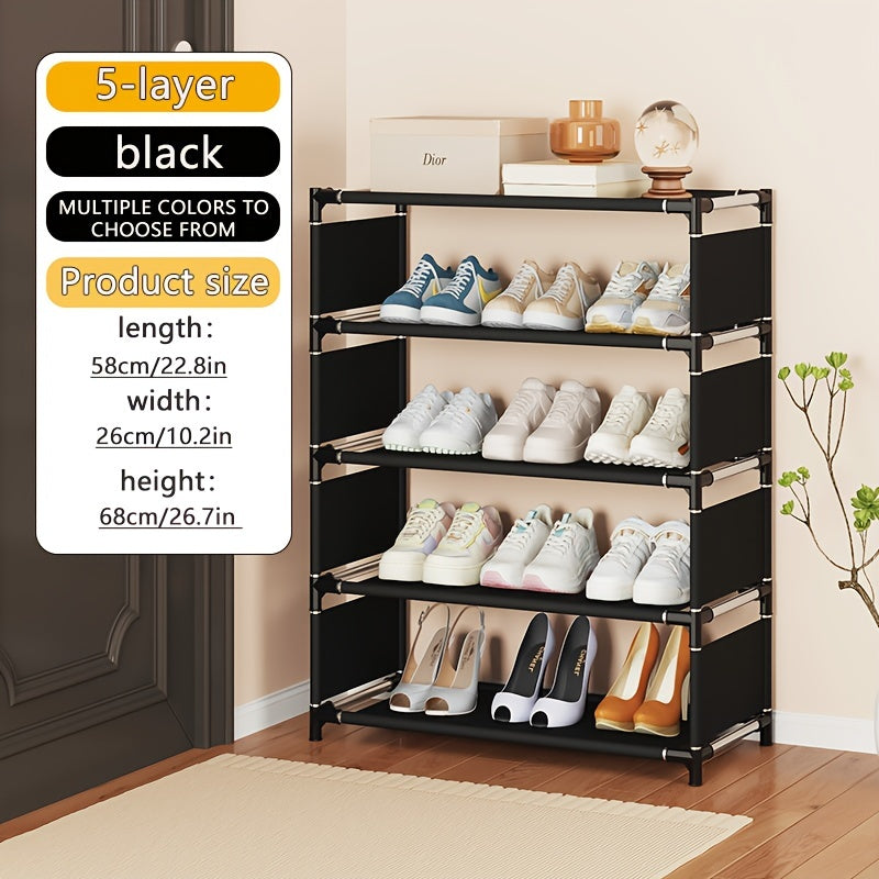 7-Tier Shoe Rack Stackable Expandable Storage for Living Room Dorm Apartment