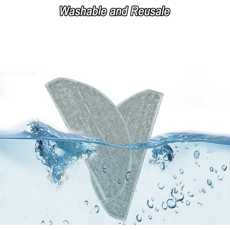 6 Microfiber Mop Pads for L20 and Y0110/Y0140 Reusable Washable Cleaning Accessories
