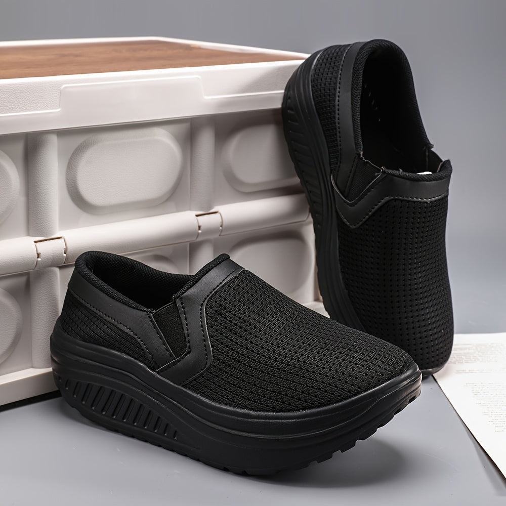 Women's Slip-On Sneakers Breathable Mesh Lightweighteva Casual All-Season