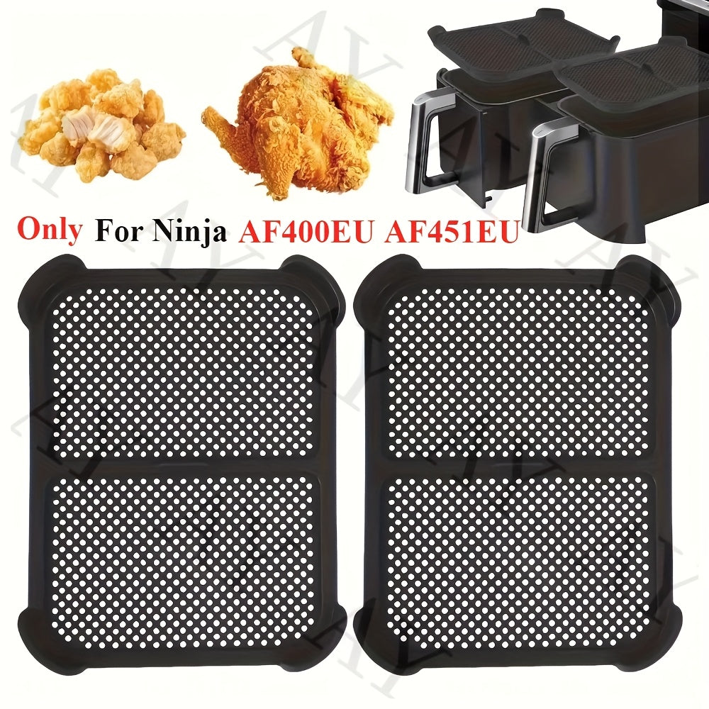 Qayta ishlatiladigan Silikon Splash Guardlar Ninja Air Fryer AF400 AF451 uchun, 2 ta to'plam, bardoshli, oson tozalanadi