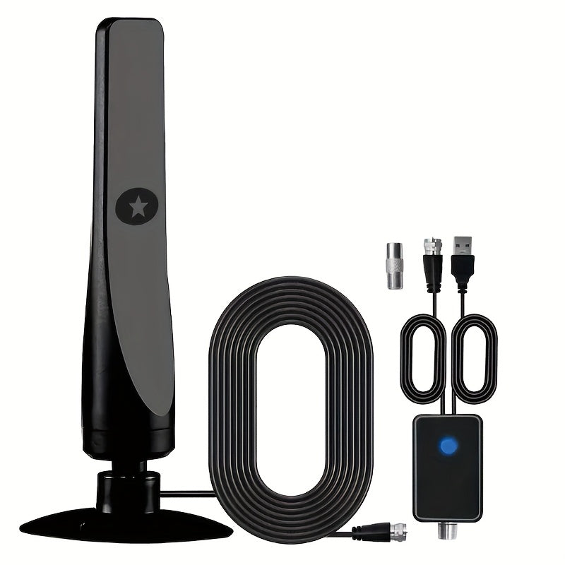 Long Distance Digital HDTV Antenna with Signal Amplifier 4K 1080P Indoor Outdoor 560 Miles