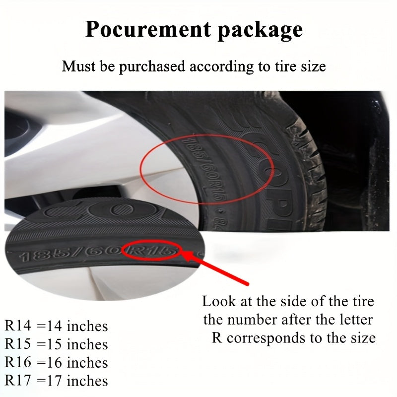 15-Inch Steel Wheel Cover Snap-On Hubcap Durable Plastic Car Accessory