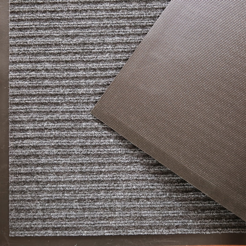 Alfombra impermeable geométrica para interior y exterior, entrada, 45x75cm, de alto tráfico