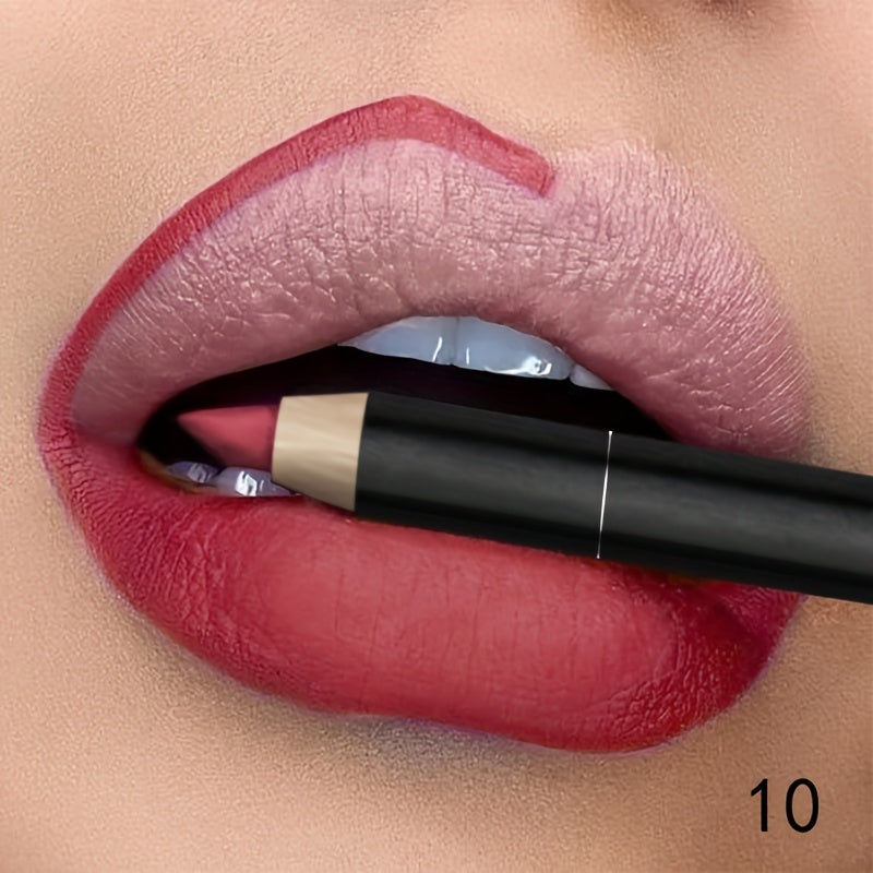 Lápiz de perfilador de labios mate para mujer, de larga duración, tono baya, 1 pieza

Source:
Women Matte Lip Liner Pencil, Long Lasting, Berry Tone, 1 Piece