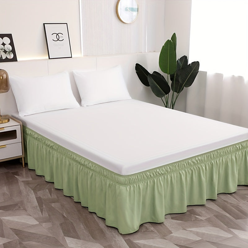 Microfiber Bed Skirt with Elastic Bands, 95g Ultra-Fine Material