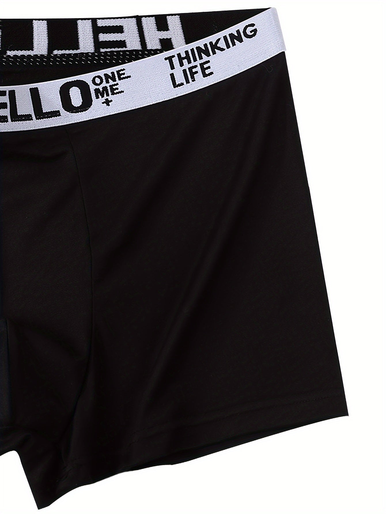 Men's Breathable Polyester Spandex Shortie Underwear for Daily and Sports Use