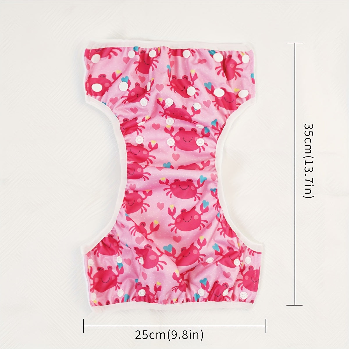 Bolalar uchun sozlanadigan, qayta ishlatiladigan mato suzish pampersi, bir qismli o'quv shartlari